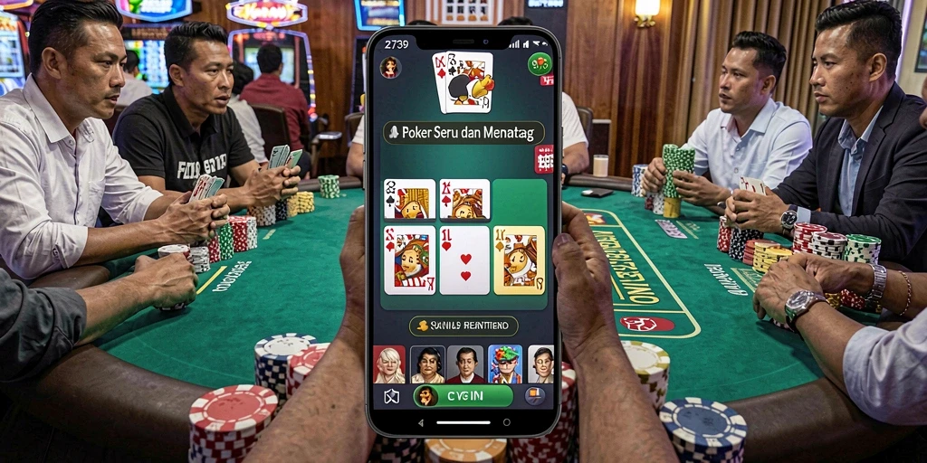 Screenshot gameplay menarik dari 2739 menampilkan aksi poker yang seru.