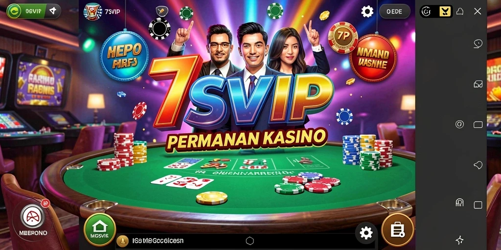Tampilan menakjubkan dari gameplay Kasino 7SVIP.