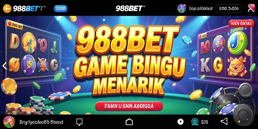 Tampilan gameplay seru dan interaktif dari 988BET Bingo.