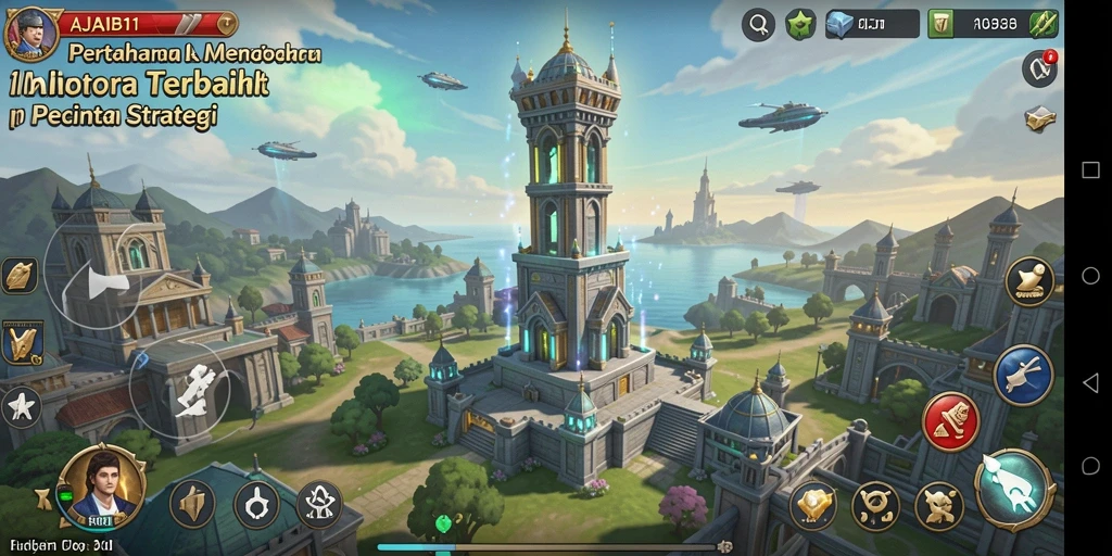 Screenshot AJAIB11 menampilkan gameplay Tower Defense yang seru dan dinamis.