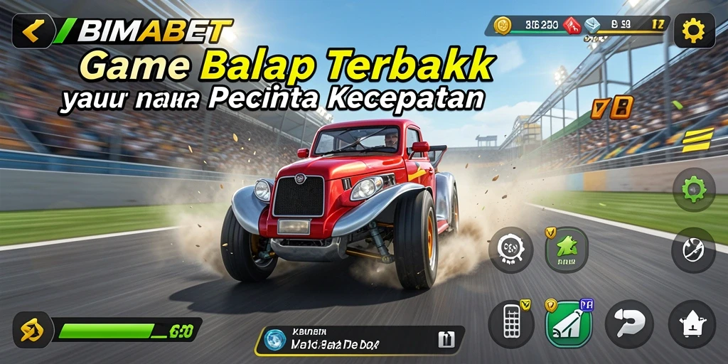 Tampilan gameplay balapan seru di BIMABET saat adu kecepatan.