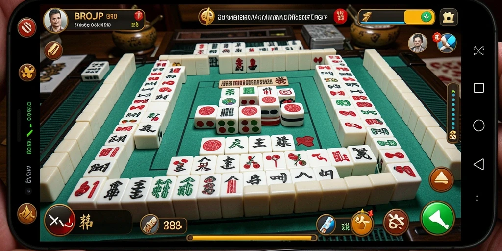 Tampilan utama BROJP menampilkan keseruan gameplay Mahjong yang menantang.