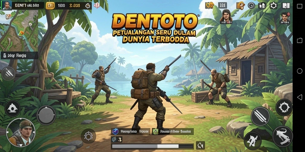 Gameplay DENTOTO menampilkan eksplorasi dalam dunia terbuka yang memukau.