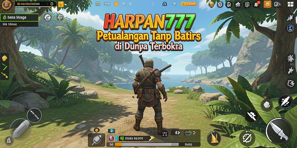 Tangkapan layar gameplay HARAPAN777 yang menunjukkan eksplorasi dunia terbuka.