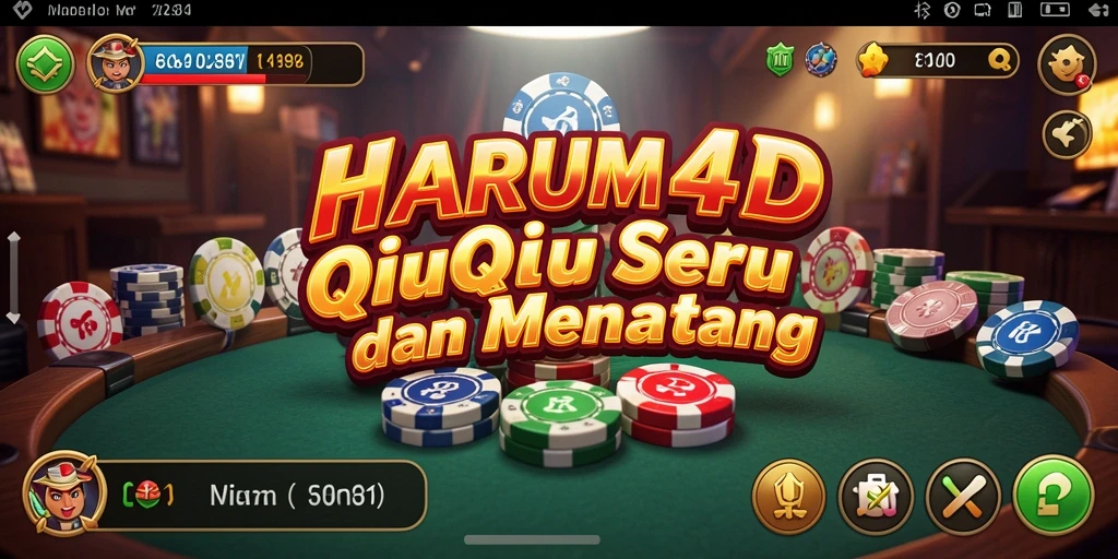Tampilan permainan QiuQiu yang menarik dan interaktif.