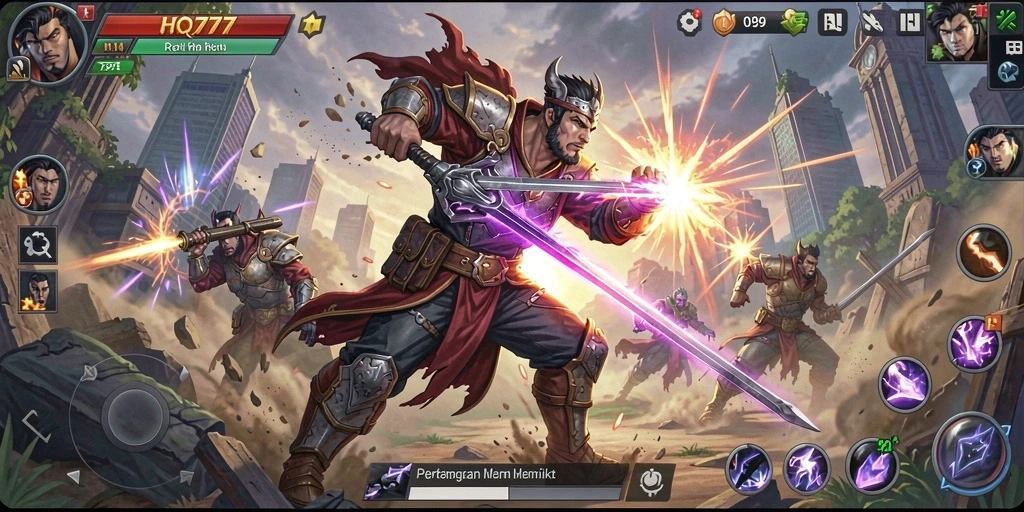Tampilan menarik dari gameplay Action yang intens dan mendebarkan.