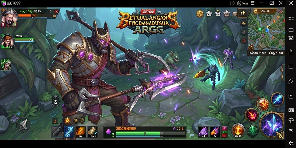 Menampilkan aksi seru dalam gameplay ARPG yang epik.