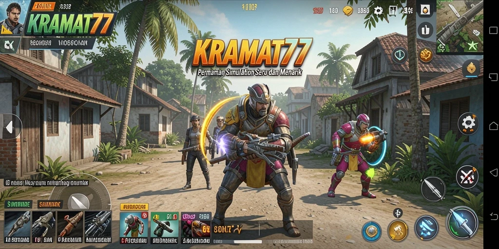 Tampilan gameplay KRAMAT77 yang menarik dan interaktif.