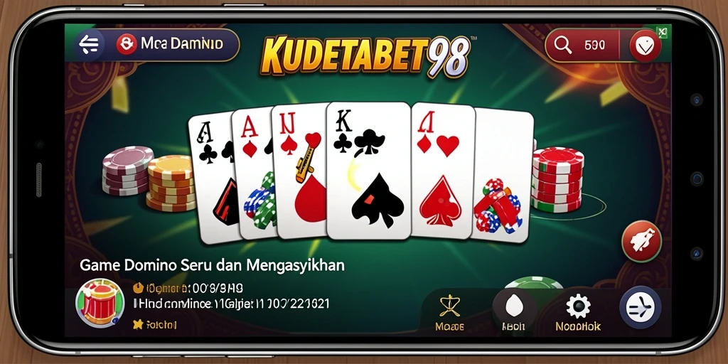 Tampilan gameplay Domino yang seru di KUDETABET98.