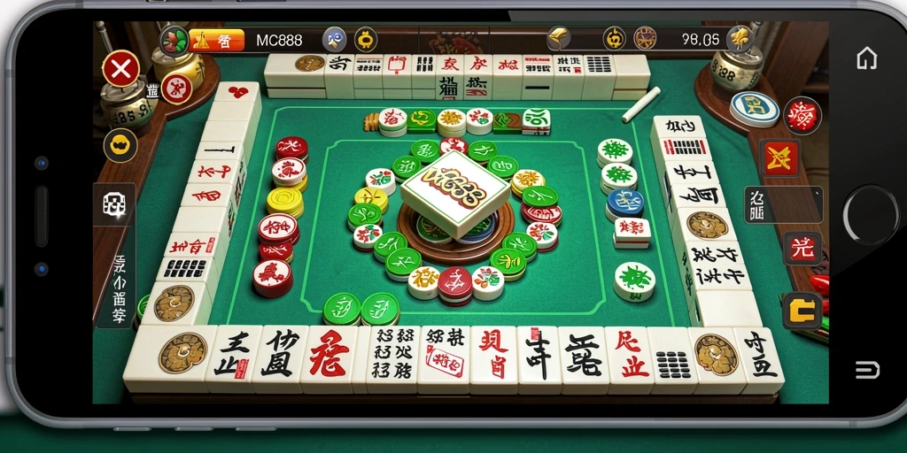 Tampilan seru gameplay Mahjong di MC888