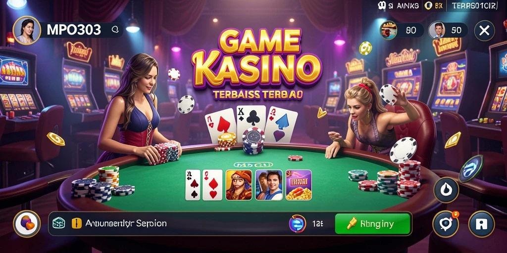 Screenshot gameplay MPO303 yang menunjukkan keseruan bermain Kasino.