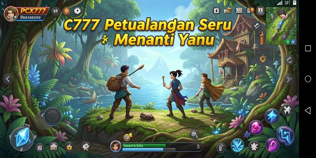 Tampilan gameplay PCX777 yang penuh aksi dan petualangan seru.