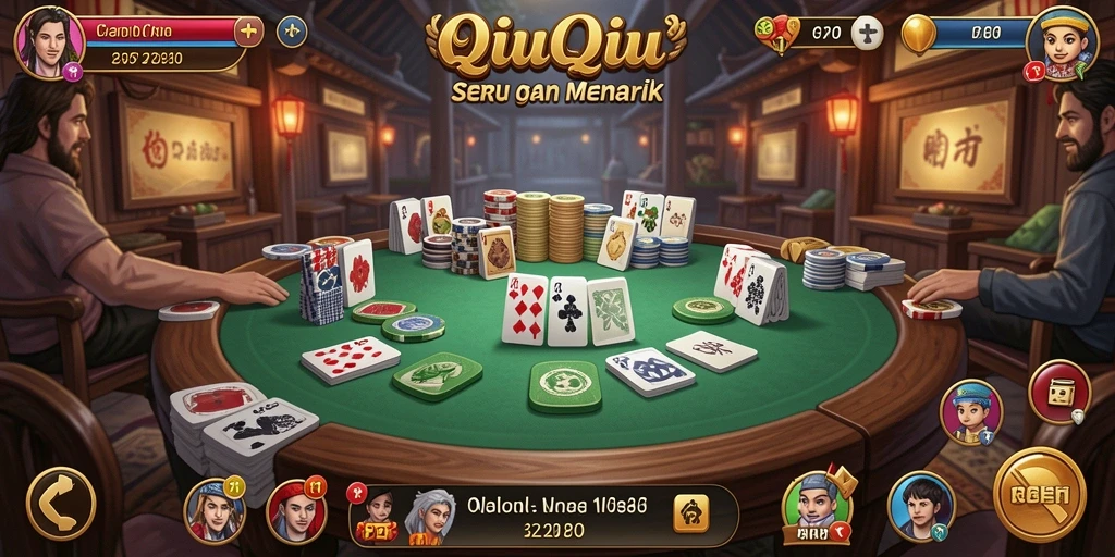 Screenshot gameplay PP7 yang menampilkan momen seru QiuQiu.