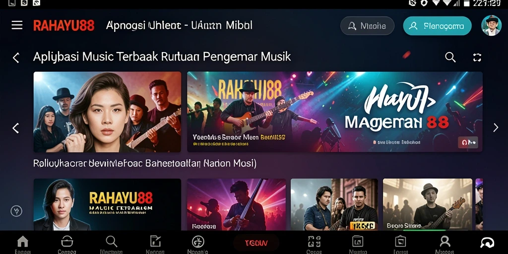 Tampilan gameplay seru RAHAYU88 saat menikmati musik.