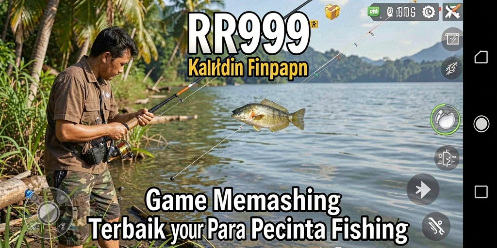 Screenshot gameplay RR999 yang menunjukkan pengalaman memancing yang seru.