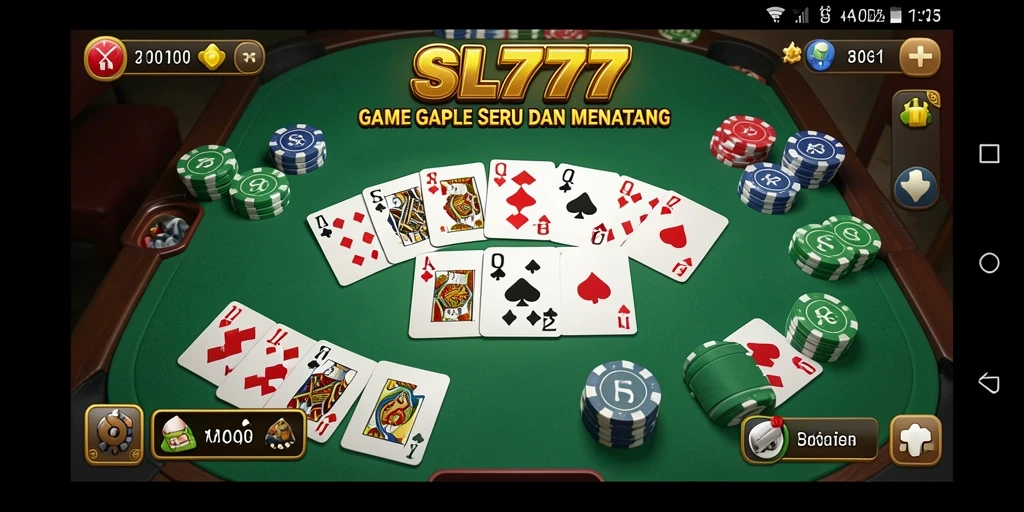 Gameplay seru SL777 yang memukau dalam permainan Gaple.