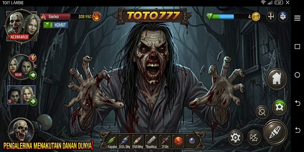 Screenshot gameplay TOTO777 yang menampilkan suasana Horror yang mencekam.