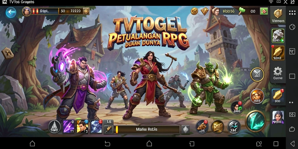 Tangkapan layar TVTOGEL memperlihatkan adegan pertarungan mendebarkan dalam permainan RPG.