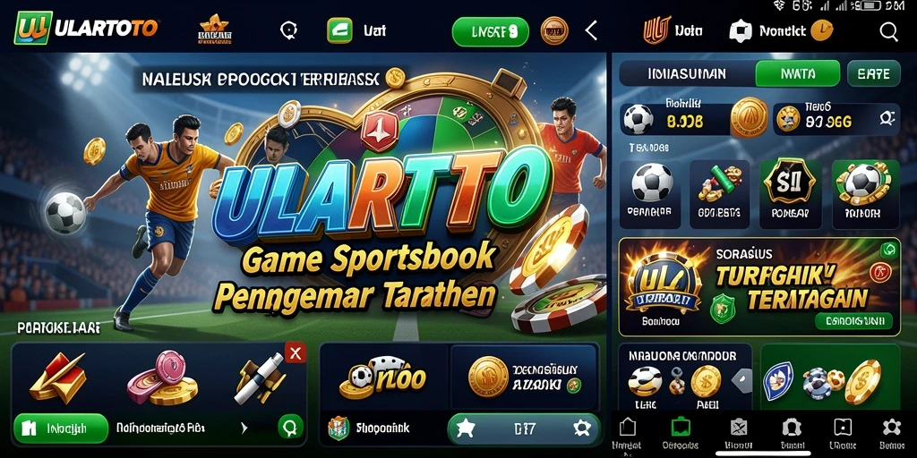 Tampilan antarmuka ULARTOTO saat melakukan taruhan olahraga.