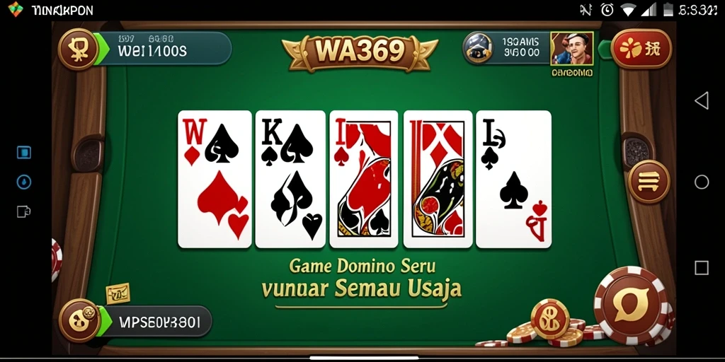 Tampilan gameplay seru dalam permainan Domino WA369.