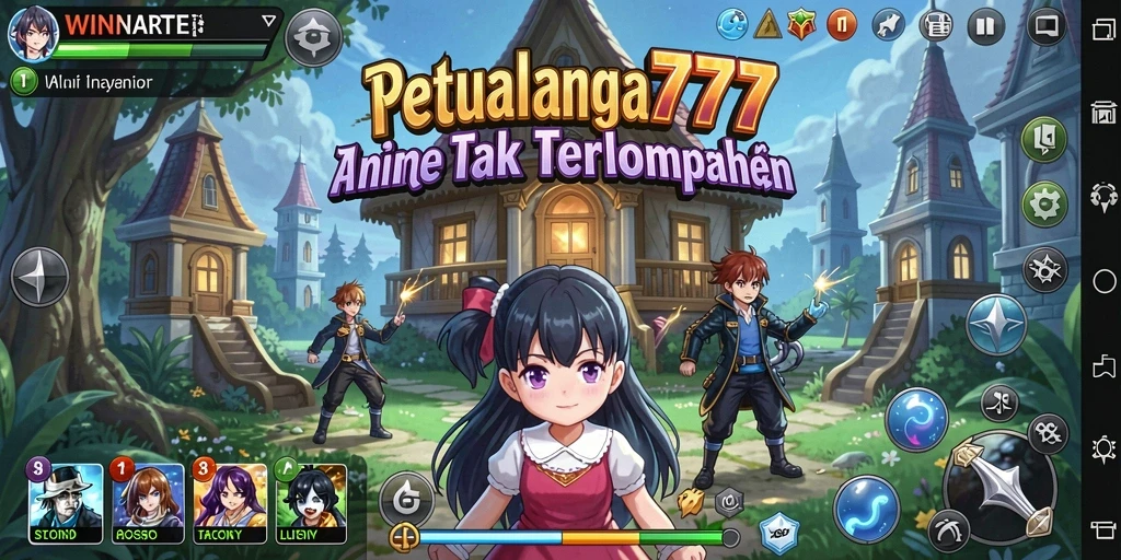 Tampilan seru gameplay Anime WINRATE777 yang memukau.