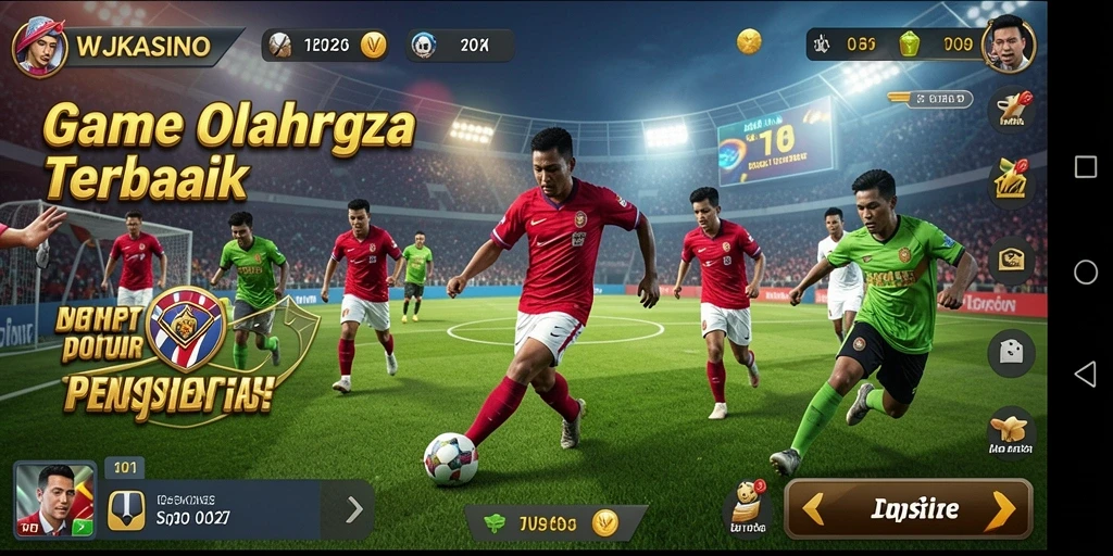 Tampilan gameplay WJKASINO yang menarik dengan elemen olahraga.